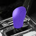 Miniatyrbild 4 av 5: Växelspaksknoppsskydd för bil, elastiskt silikonskydd för automatisk växelspak, universellt halkfritt skydd för växelspaksknopp - WELLNGS Purple