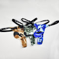 Miniatyrbillede 2 af 5: Mænds seje camouflage-stringundertøj, hot low rise mænds string g-streng bikini briefs-WELLNGS Royal blue camouflage L