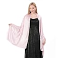Miniatyrbillede 1 af 3: Kvinders Silke Satin Langt Tørklæde Wrap Letvægts Ensfarvet Aftenskjole Bryllup Sjal-WELLNGS Pink purple