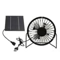 Solpanelventilator 5W USB 360 Graders Justerbar Solpanel Drivhusventilator til Udendørs Hønsehus Hundehus - WELLNGS
