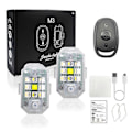 Miniatyrbillede 1 af 5: Pursuit Underglow X Pvrsvit Bil Lys Trådløse Led Strobe Lys Lager-WELLNGS 2 Lamp and remote control