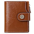 Miniatyrbild 1 av 5: SENDEFN 5206 RFID-blockerande plånbok i läder med flera kortfack - WELLNGS Brown