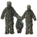 Miniatyrbillede 1 af 3: 5 i 1 Ghillie-dragt, 3D Camouflage Jagttøj Inklusive Jakke, Bukser, Hætte, Bærepose-WELLNGS GNL