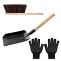 Eldstad Askspade och Borstset, Spade och Härdborste, Eldstad Spade och Borste Härd Tidy-WELLNGS