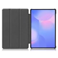 Miniatyrbillede 3 af 5: Kompatibel med Samsung Galaxy Tab S10 FE+ Cover Anti-Drop Læder Stand Tablet Cover - Rød-WELLNGS Grey