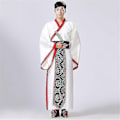 Miniatyrbilde 3 av 4: Menn Hanfu Tradisjonelle Kostymer Klesplagg - WELLNGS Darkred 2XL 175-180CM