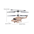 Pikkukuva 2 / 5: Kauko-ohjattava helikopteri, 3,5 kanavaa RC-drone LED-helikopterivalolla yöhön, 100% uusi - WELLNGS White