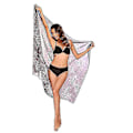 Miniatyrbild 2 av 3: Kvinnors Strand Sarong Pareo Chiffon Bikini Wrap Kjol Cover Up för Badkläder-WELLNGS Leopard print