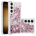 Pikkukuva 2 / 5: YB Quicksand Series-1 Yhteensopiva Samsung Galaxy S24+ -kotelon kanssa, nestemäiset kelluvat paljetit TPU-suojus - WELLNGS Rose Gold Hearts