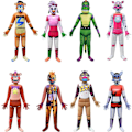Miniatyrbillede 1 af 2: Børns Five Nights At Freddy's Jumpsuits Maske Dragt Halloween Cosplay Horror Kostume-WELLNGS Style 9 150cm