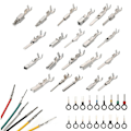 Miniatyrbilde 1 av 5: 340 stk 1/1,5/1,8/2,2/2,8/3,5 mm terminalpinner ledningsnett pin hann hunn bil elektrisk kontaktsett bil ledning-WELLNGS 0 0