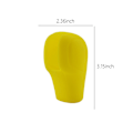 Miniatyrbild 3 av 5: Växelspaksknoppsskydd för bil, elastiskt silikonskydd för automatisk växelspak, universellt halkfritt skydd för växelspaksknopp - WELLNGS Yellow