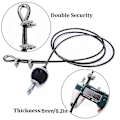 Miniatyrbillede 3 af 5: 2m-5m Gym Kabel Wire Reb Kraftigt Stål Reservedele til Hjemme Gym Fitness Kabel Trisse Tilbehør Dia 5mm-WELLNGS Adjustable-5M