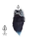 Miniatyrbild 1 av 5: Svans Plug-In Rävsvans Katt Små Rekvisita Äkta Hår Liten Svans Avtagbar Hundleksak Sp-WELLNGS Peacock Blue M