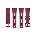Miniatyrbillede 5 af 5: Silikone urrem til Fitbit Versa 2/Versa Lite/Størrelse: L-WELLNGS Wine red Other Phone Models
