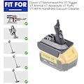 Pikkukuva 5 / 5: Dewalt 20v litiumakun sovitinadapteri Dyson V7 -sarjan Animal Absolute Fluffy Hepa -johdottomaan sauvaimuriin - WELLNGS