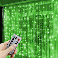 Miniatyrbilde 1 av 5: 3M 4M 6M USB Gardin Lyslenke LED Lys Julelys Juledekorasjoner Bryllupsdekorasjoner-WELLNGS Green 4x3M