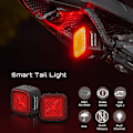 Miniatyrbilde 2 av 5: CubeliteIII Sykkellys Smart Baklys Automatisk Brems Baklys Ultra Lys Led Advarsel Nattlys-WELLNGS