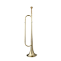Pikkukuva 1 / 5: Bugle-ratsuväen trumpetti suukappaleella, puhallettava bugle-partiotrumpetti, bugle ratsuväen bändille, lavaesitykseen, aloittelijoille, aikuisille - WELLNGS gold Bb  7C