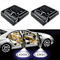Miniatyrbilde 5 av 5: Case Pack Logo Projektor Trådløs Bil Dørlys Punch Free Adhesive Bil Merke Logo Projektor Lys Auto På/Av Bil Dekorasjon - WELLNGS Nissan