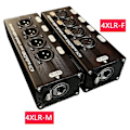 Miniatyrbilde 2 av 5: 1 stk 4-kanals 3-pin XLR lyd- og DMX-over-nettverkskabel-forlenger, DMX512 nettverkssignalforlenger, -WELLNGS