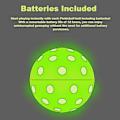 Miniatyrbillede 3 af 5: Glow In The Dark Pickleball Balls: Led Light Up Pickleball Ball, Usapa Standard Outdoor 40 Holes Pickleballs med grønt lys 4 Pack Led Light
