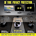 Miniatyrbillede 2 af 5: 24 tommer Computer Privacy Screen Filter til 16:9 Widescreen Computerskærm - Antirefleks - Anti-ridse Beskyttelsesfilm til Data -WELLNGS