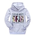 Miniatyrbilde 1 av 2: Pop Taylor Swift The Eras Tour Hoodie Jenter Gutter Hettegenser Genser Genser Topper 9-14 Yeras Barn Tenåringer-WELLNGS Gray 13-14 Years