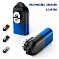 Miniatyrbillede 3 af 5: Magnetisk USB C-adapteroplader Type C-opladeradapter til Shokz OpenRun Air-WELLNGS Blue