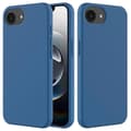 Kompatibelt skal för iPhone 16e, fallsäkert flytande silikon med mjukt foder, baksidesskydd - WELLNGS Blue