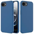 Miniatyrbild 1 av 5: Kompatibelt skal för iPhone 16e, fallsäkert flytande silikon med mjukt foder, baksidesskydd - WELLNGS Blue