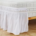 Miniatyrbillede 5 af 5: Elastisk polyester sengekappe flæse let montering spredt cover valance (Queen)-WELLNGS