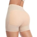 Miniatyrbilde 1 av 5: Dame Butt Lifter Truser Høy Midje Magekontroll Shapewear - Sømløs Polstret Undertøy Rumpeputer - WELLNGS BEIGE M