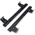 Miniatyrbilde 3 av 4: Full Extension Teleskopiske Sklier for Under Bordmontering - Justerbar Styreskinne for Tastatur Skuff - Tastaturbrett - Tastatur Under Pult-WELLNGS