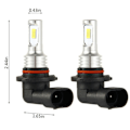 Miniatyrbild 5 av 5: 4x 9005 Hb3 LED-strålkastarlampor Kit Helljus 35w 4000lm 6000k Vit Hög Effekt-WELLNGS