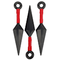 Pikkukuva 2 / 2: Naruto Kakashi Kunai -setti Anime Kunai -lelu Ninja Cosplay -tarvikkeet -WELLNGS Red