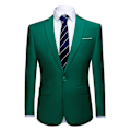 Pikkukuva 3 / 5: Yunclos Miesten 3-osainen tyylikäs herrasmiesliike Slim Fit -pukusarjat-WELLNGS Green L