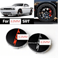 Miniatyrbild 3 av 5: 4 st 8 st 63 mm hjulnavkapslar för D-odge Srt Caliber Challenger Journey Caravan Durango Nitro bilhjulskåpstillbehör-WELLNGS 4 glossblack  SRT