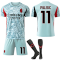 Miniatyrbilde 1 av 2: 2526 AC Milan Bortedrakt for Barn - WELLNGS 11 PULISIC #22