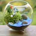 Miniatyrbillede 5 af 5: Kunstig plante, bevaret blomst, rensdyr mos, DIY håndværk, have, hjem dekor, BoSaiD-WELLNGS TffyBlue