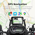 Miniatyrbild 2 av 5: 5 Tums Motorcykel Trådlös Carplay Android Auto Bärbar Navigations-GPS-Skärm Vattentät Display - WELLNGS