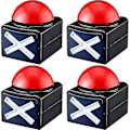 Miniatyrbild 1 av 5: 4 st Spelbuzzer, spelbuzzer larmljud spelknapp med ljus Trivia Quiz Got Talent Buzzer Spel-WELLNGS