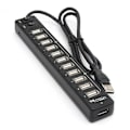 Miniatyrbild 2 av 5: Högkvalitativ USB-hubb 12 portar USB 3.0 Hub Multi USB Splitter Switch Hög hastighet Dataöverföring för La-WELLNGS