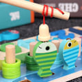 Miniatyrbillede 4 af 5: Montessori matematik indstiks-spil/børns fiskespil trælegetøj sortering indstiks-puslespil Ma