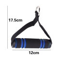Miniatyrbild 2 av 5: Enhandsgrepp, latsdrag handtag för fitnessband set, idealisk för träning blå