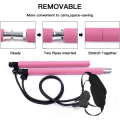 Miniatyrbillede 7 af 8: Pilates Bar Kit med modstandsbånd, multifunktionel bærbar hjemmetræning pink