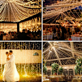 Miniatyrbillede 5 af 10: 100M 600 LED Lyskæde Udendørs Karneval Bryllup Indendørs Havebelysning pure white 100M-600 LED lights