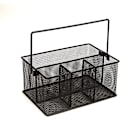 Miniatyrbillede 3 af 5: Opbevaringskurv-arrangør til ikke-service, redskabsholder, gafler, skeer, knive, servietter, 4 rum til ikke-service