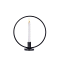 Miniatyrbilde 2 av 8: Retro lysestake, 23cm antikk lysestake jern dekorativ rund form