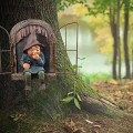 Miniatyrbillede 4 af 5: Udendørs have dværg figur have dekoration, fræk